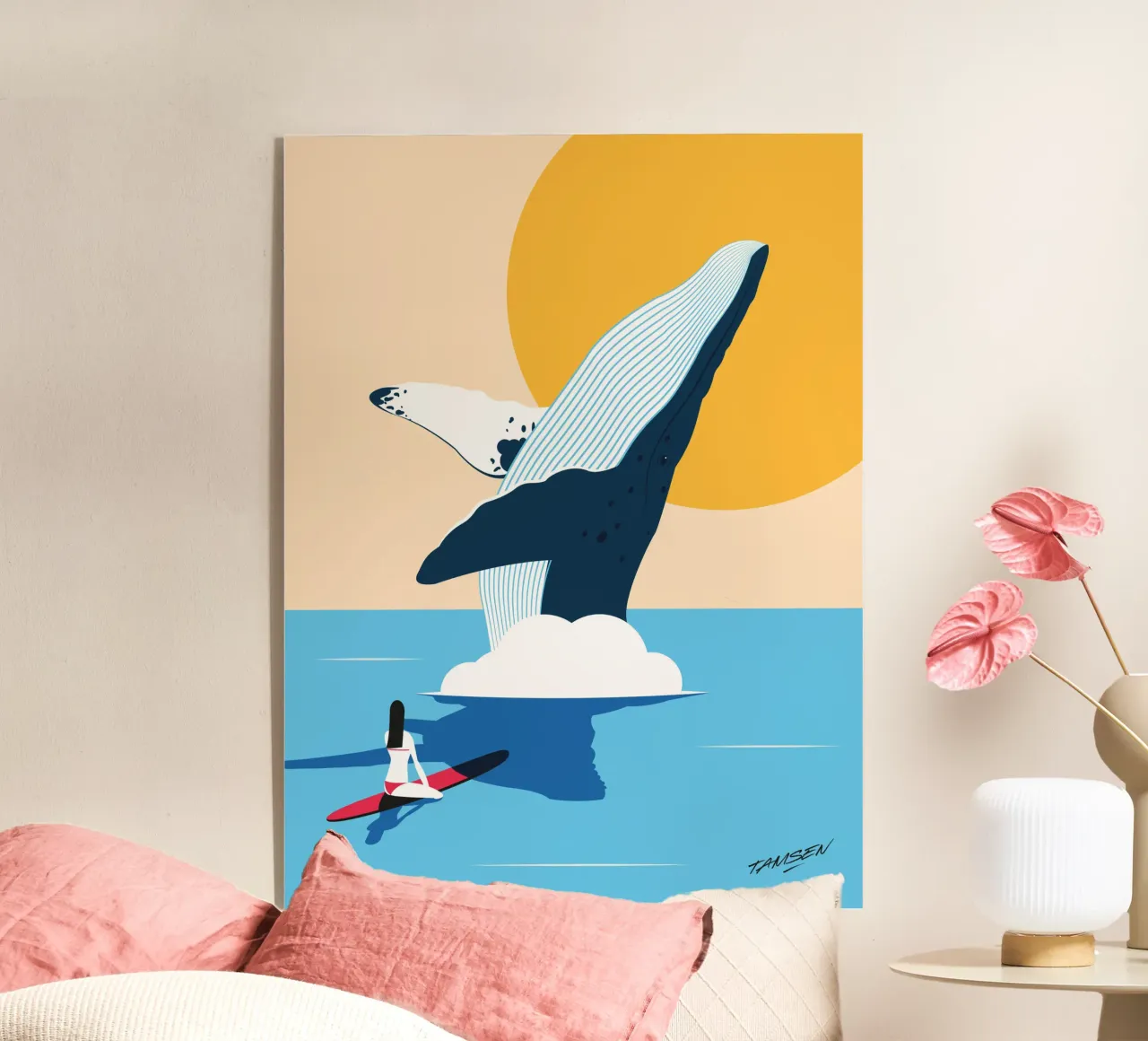 La balena plexiglass da Tamsen Design