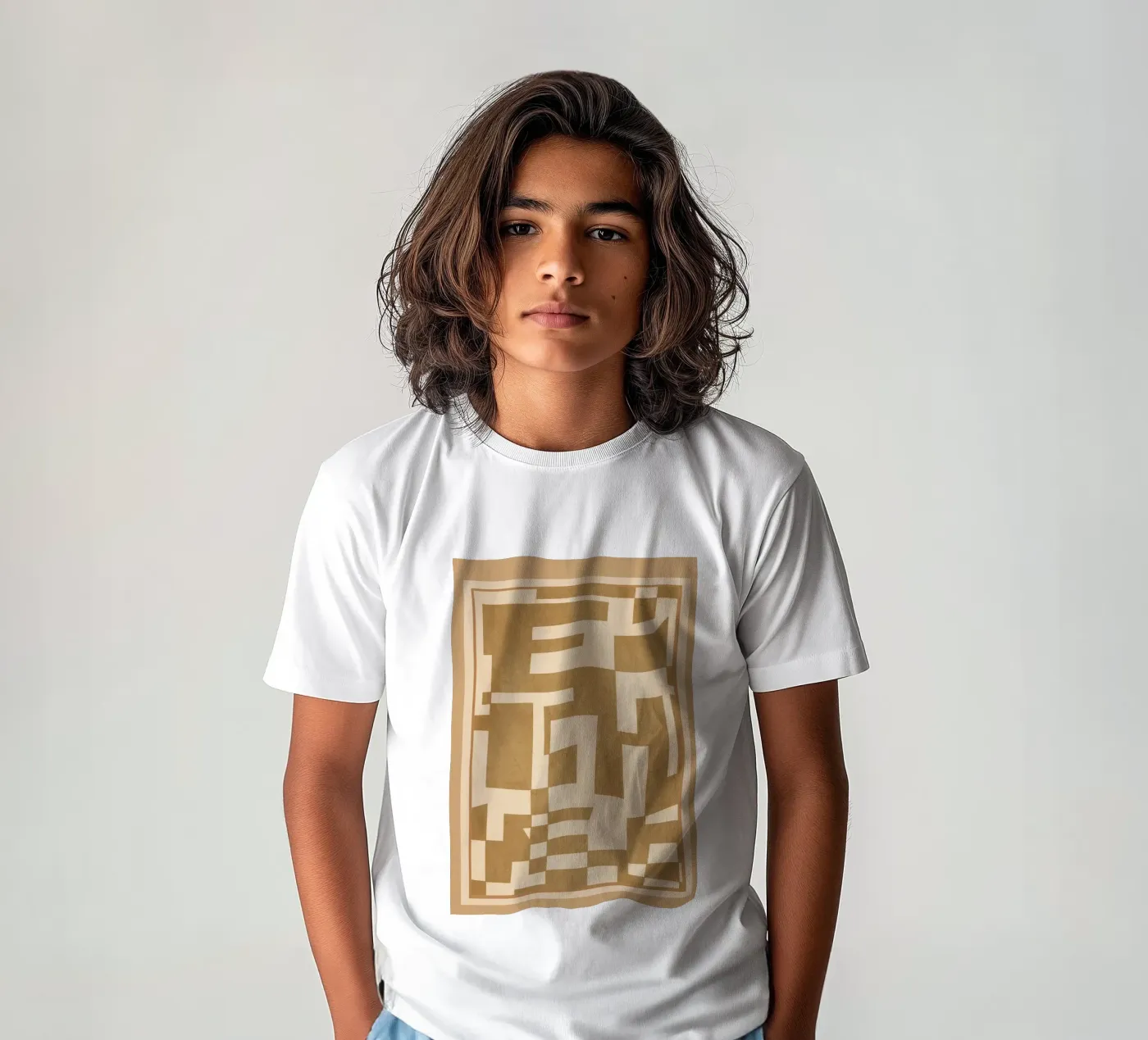 Abstract Edged Form t-shirt bambini da cityart