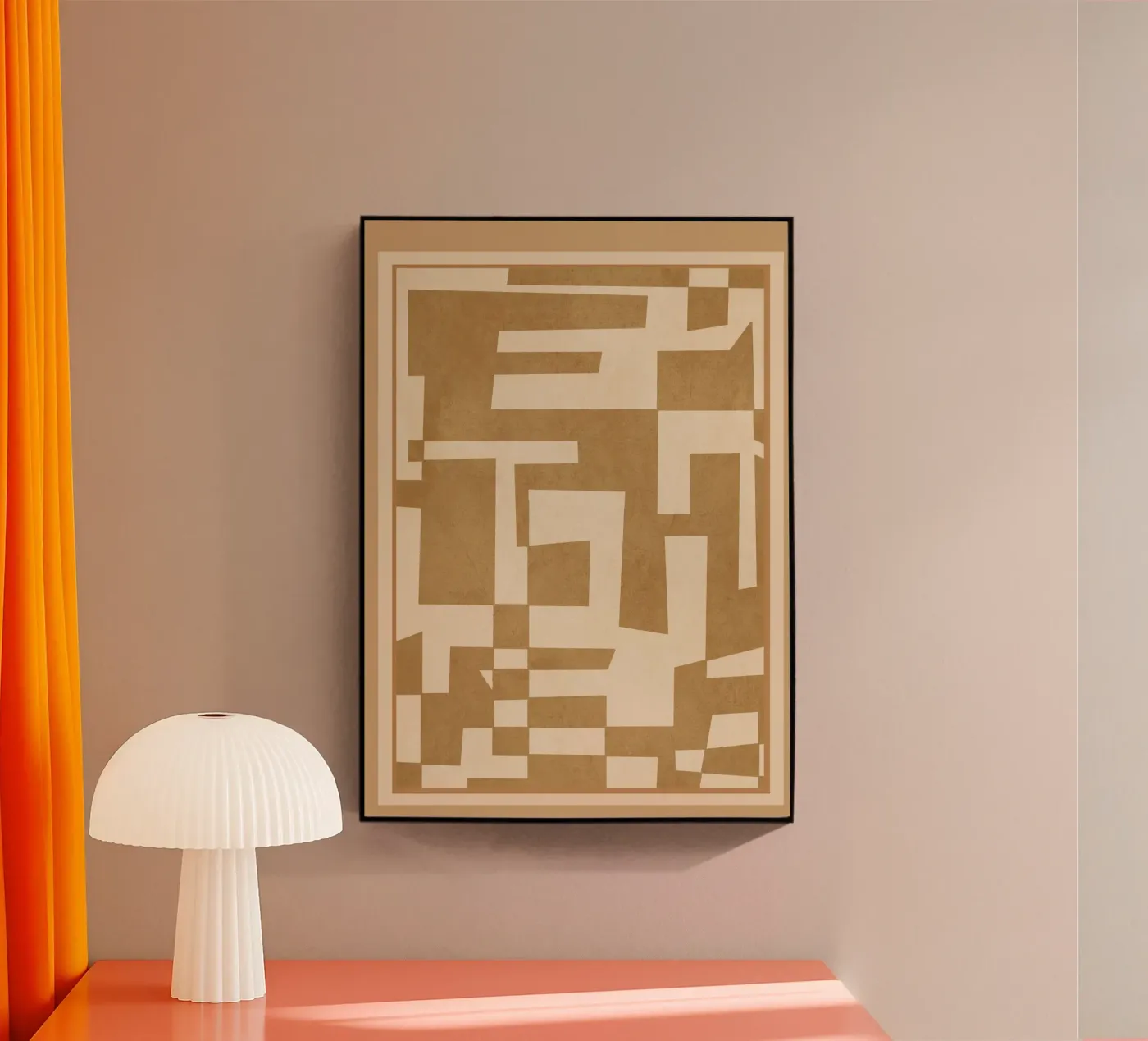 Abstract Edged Form plexiglas de cityart