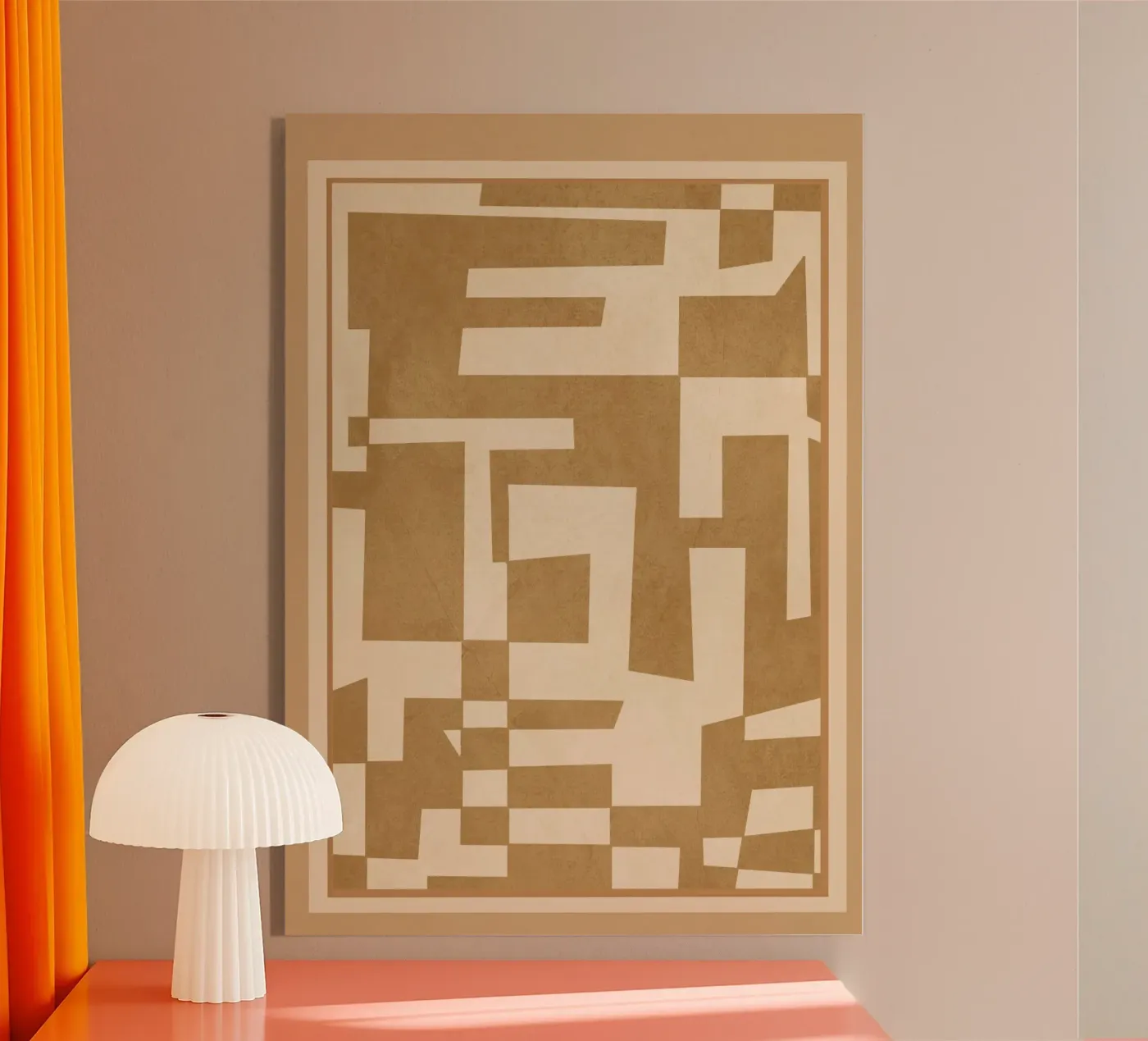 Abstract Edged Form plexiglas de cityart