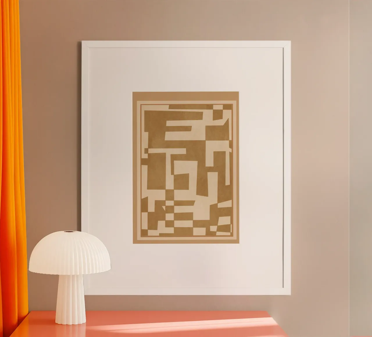 Abstract Edged Form poster da cityart