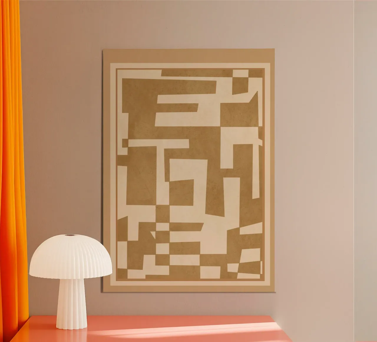 Abstract Edged Form poster da cityart