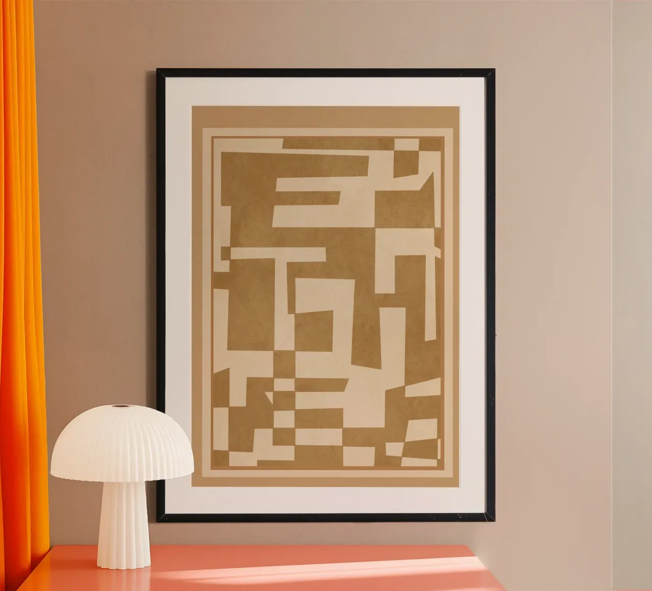 Abstract Edged Form poster da cityart