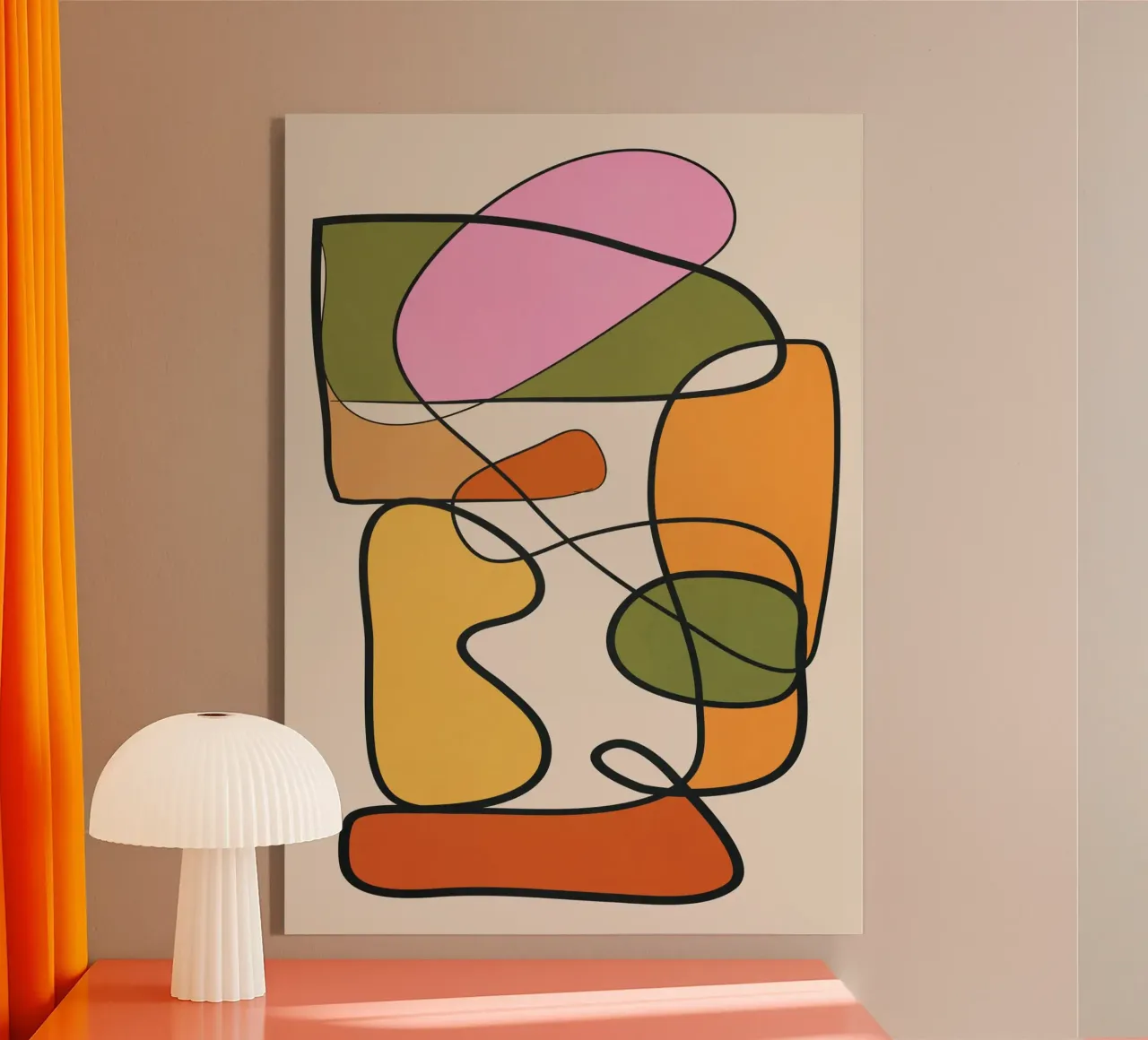 Abstract Form 2 acrylic glass by cityart