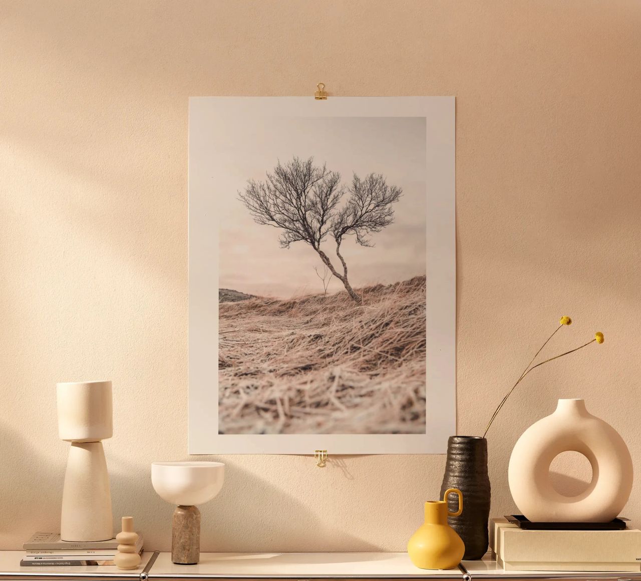 Lone tree - Minimalist nature art for quiet rooms poster by Whole©
