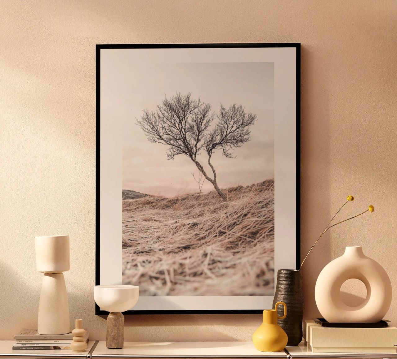 Lone tree - Minimalist nature art for quiet rooms poster by Whole©