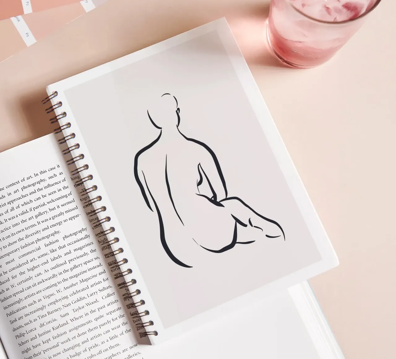 Style Timeless elegance in a modern style spiral notebook by Whole©