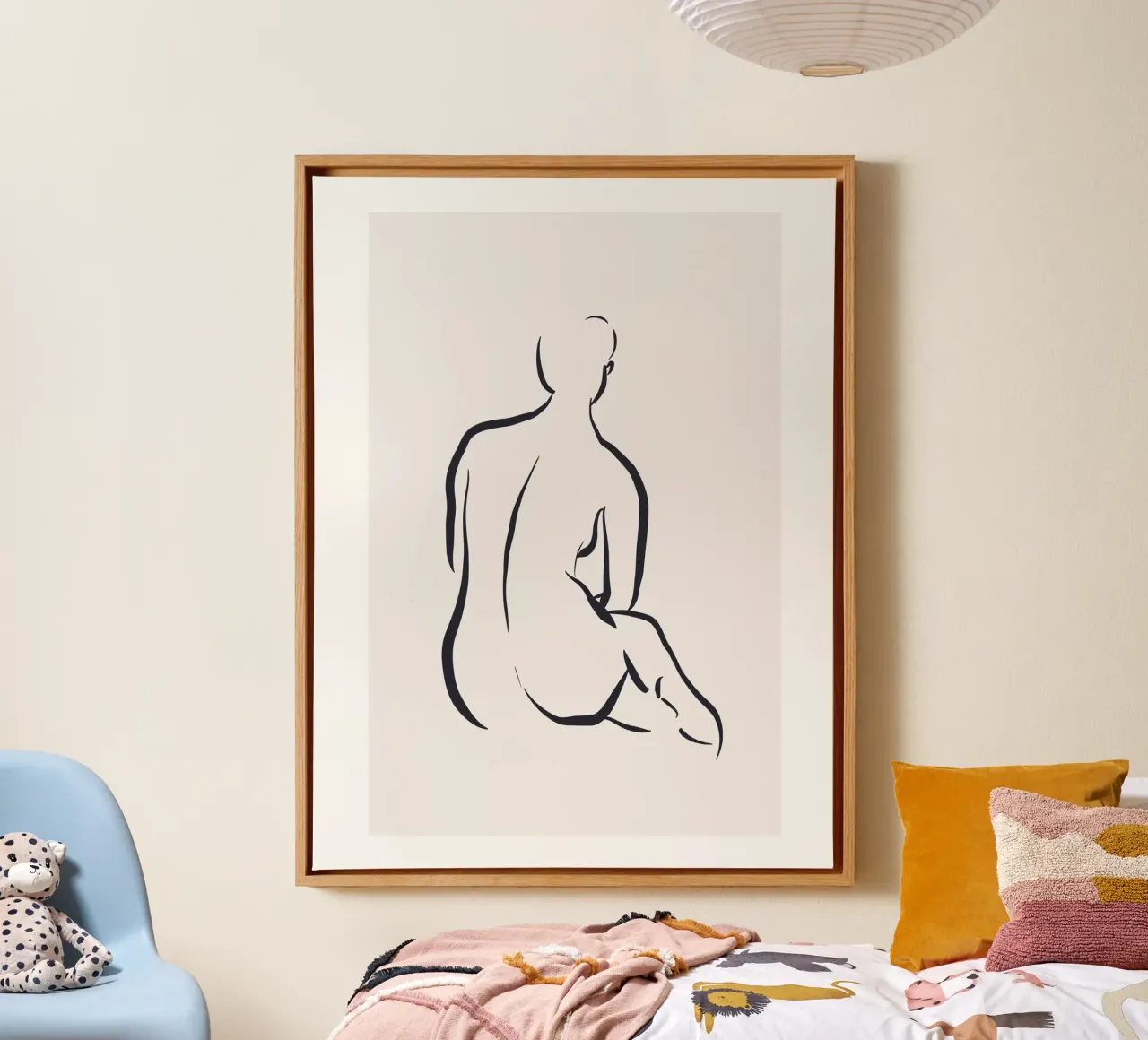 Style Timeless elegance in a modern style canvas with Floater frame by Whole©