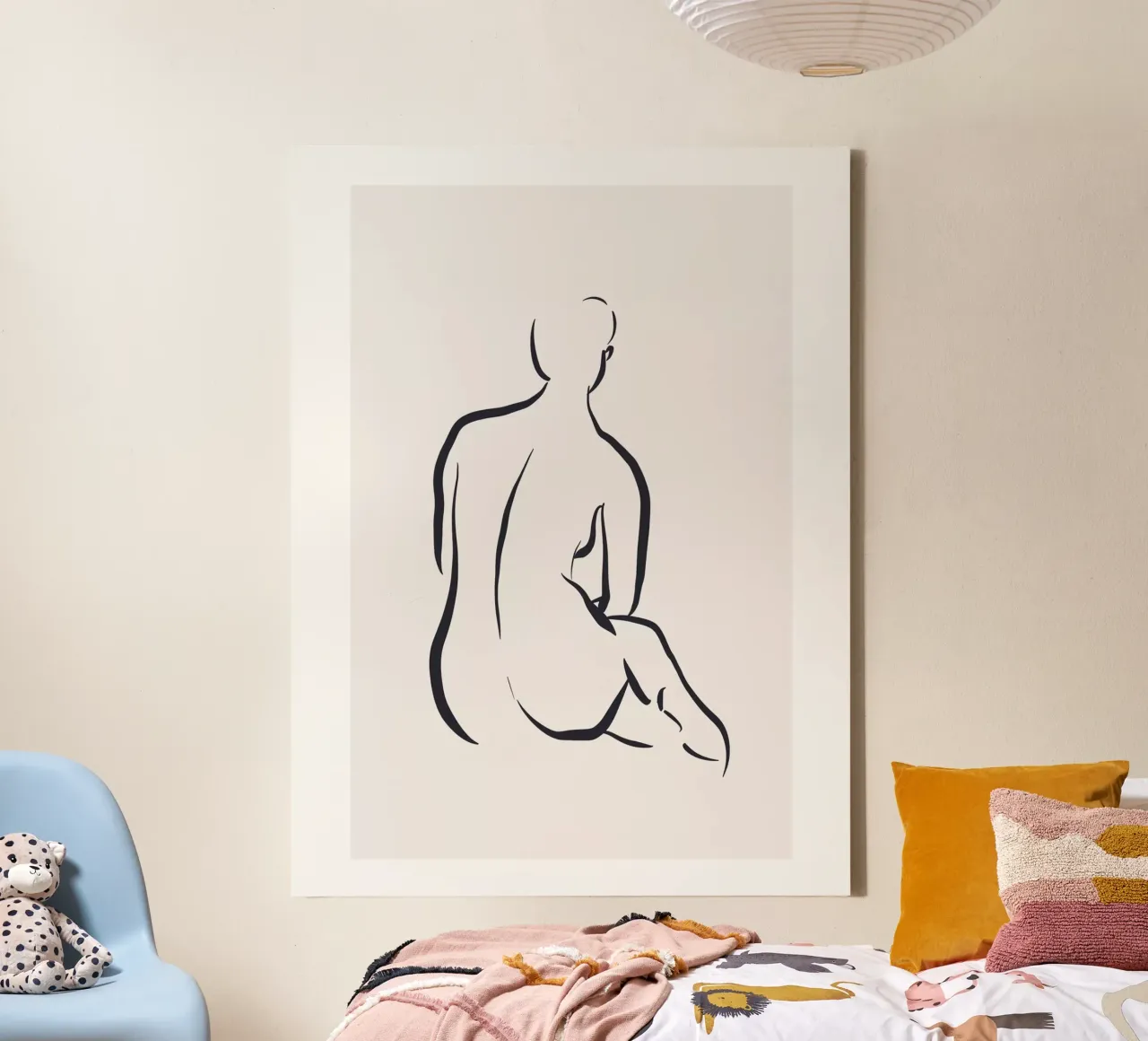 Style Timeless elegance in a modern style canvas with Floater frame by Whole©