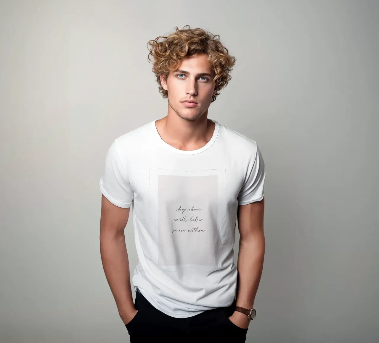 Minimalist typography for modern spaces t-shirt by Whole©