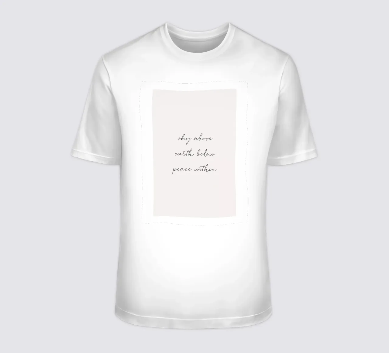Minimalist typography for modern spaces t-shirt by Whole©