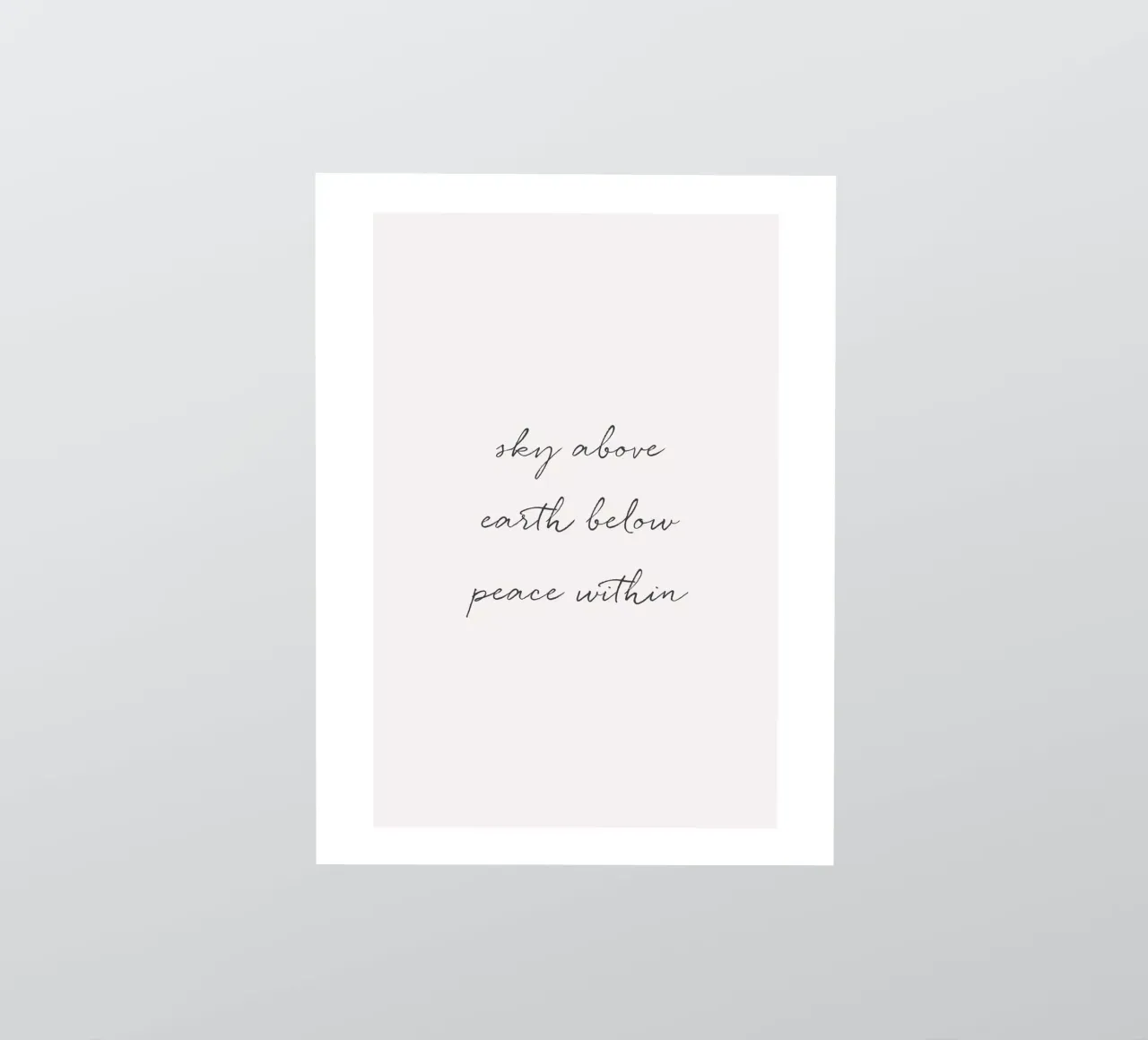 Minimalist typography for modern spaces sticker by Whole©