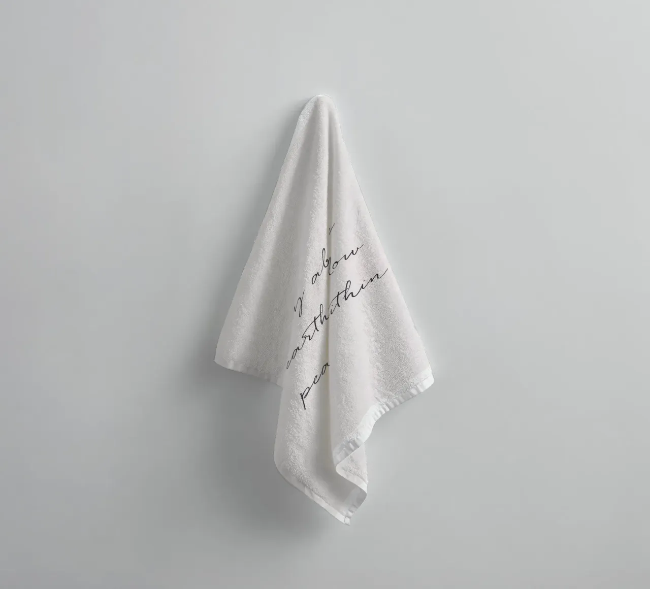 Minimalist typography for modern spaces towel by Whole©