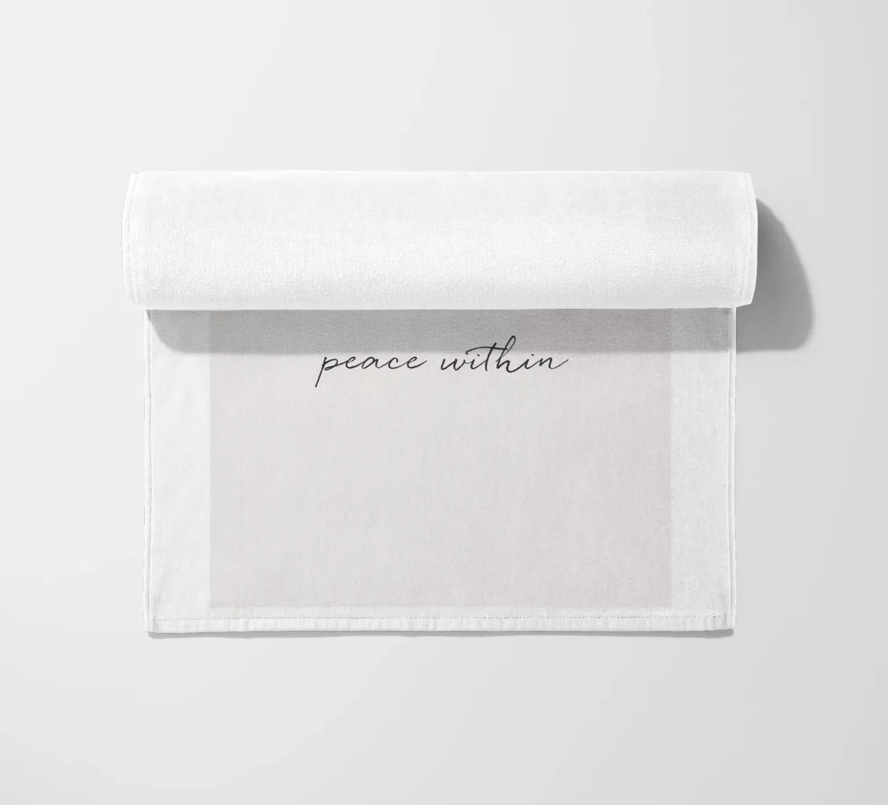 Minimalist typography for modern spaces beach towel by Whole©