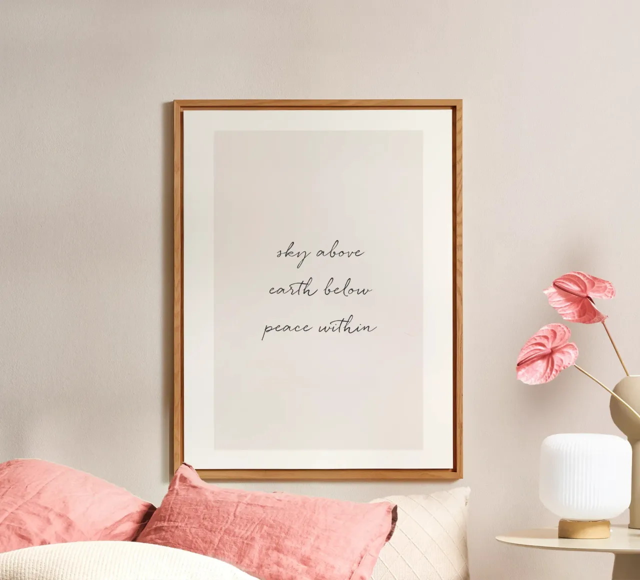 Minimalist typography for modern spaces forex plate by Whole©