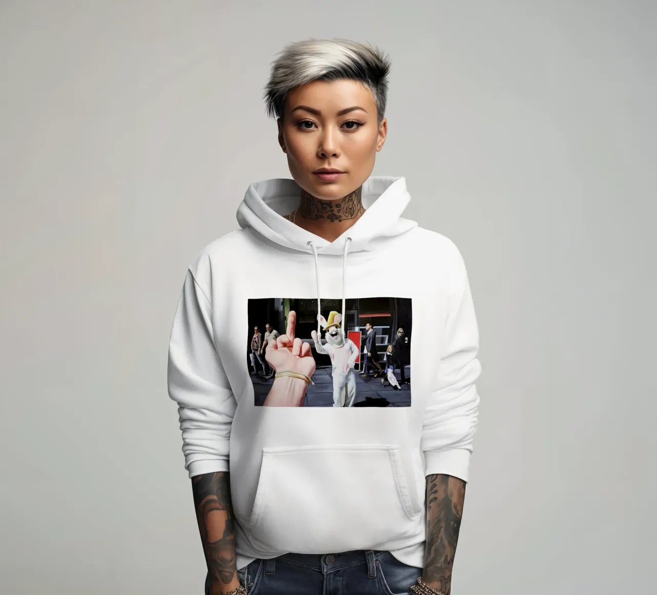 Joyeuses Courses felpa con cappuccio da Jérôme Romain