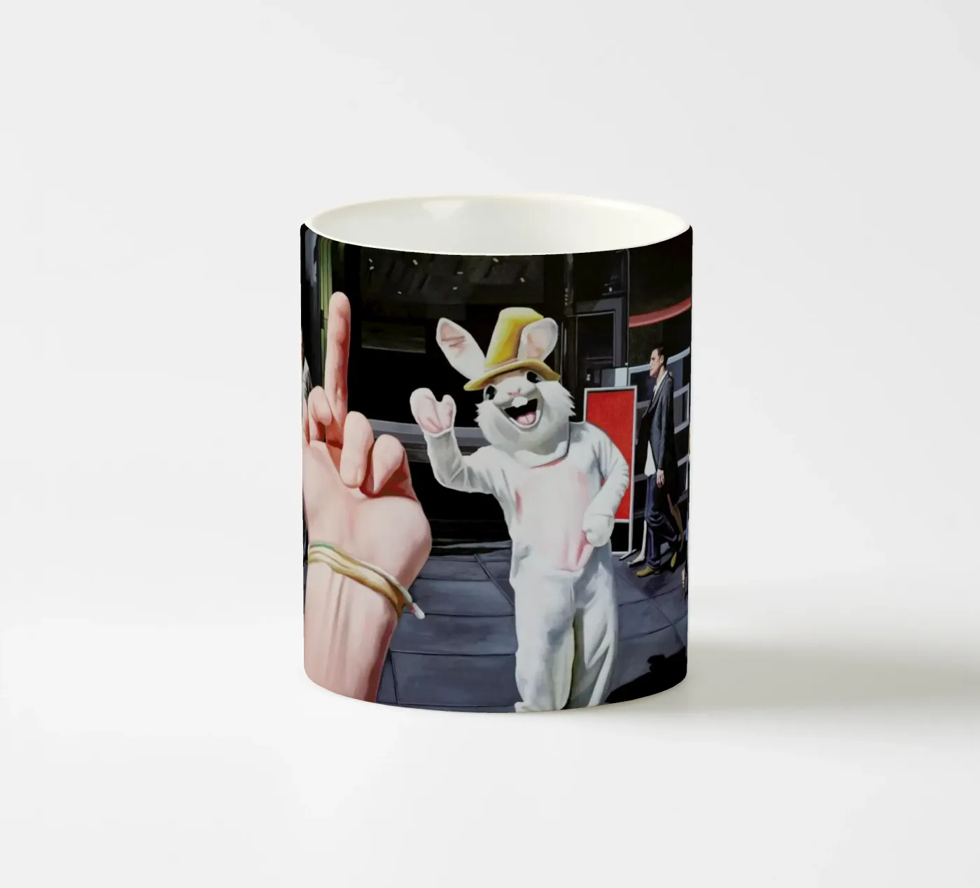 Joyeuses Courses ceramic mug by Jérôme Romain