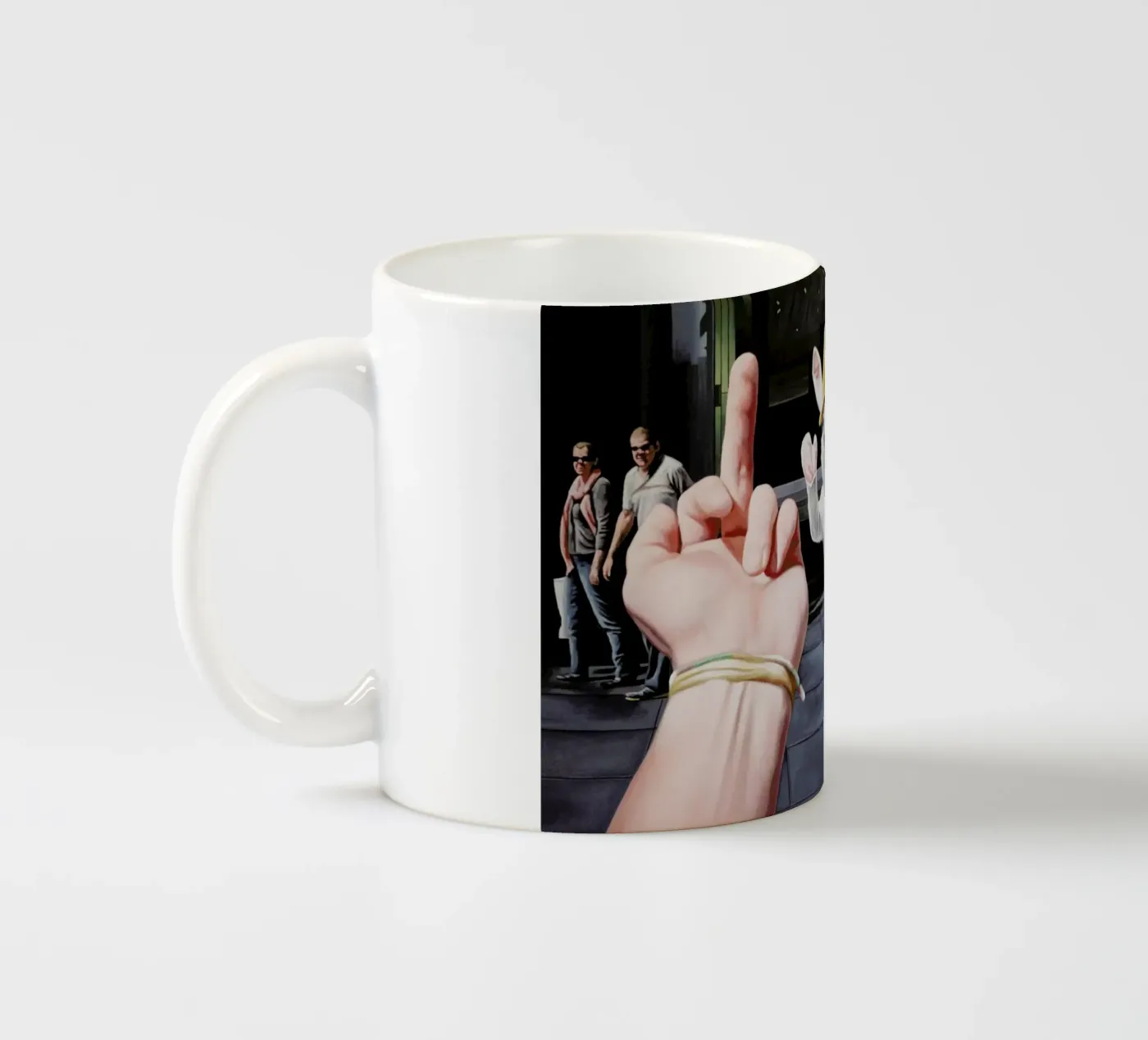 Joyeuses Courses ceramic mug by Jérôme Romain