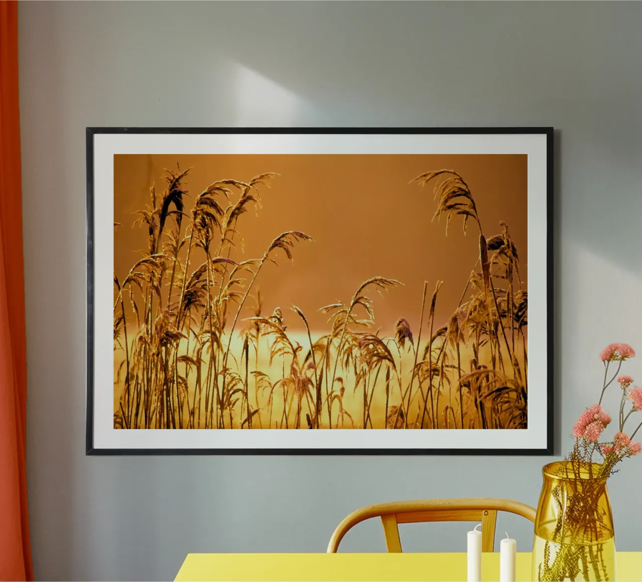 Reeds in the sunset poster by Something for you
