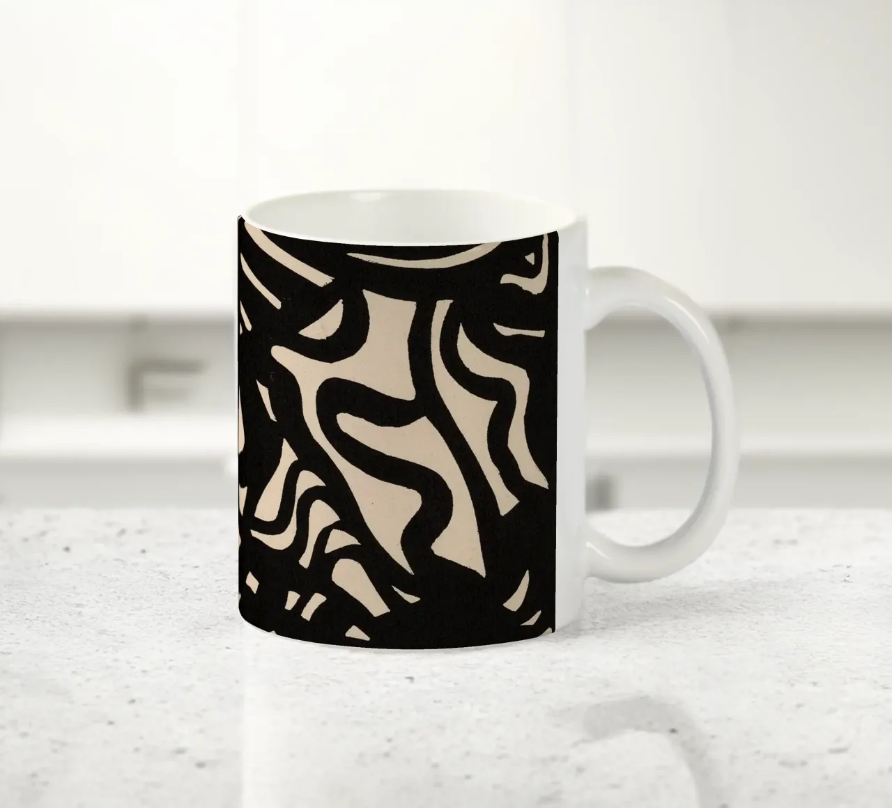 Abstract Composition ceramic mug by classicartstock