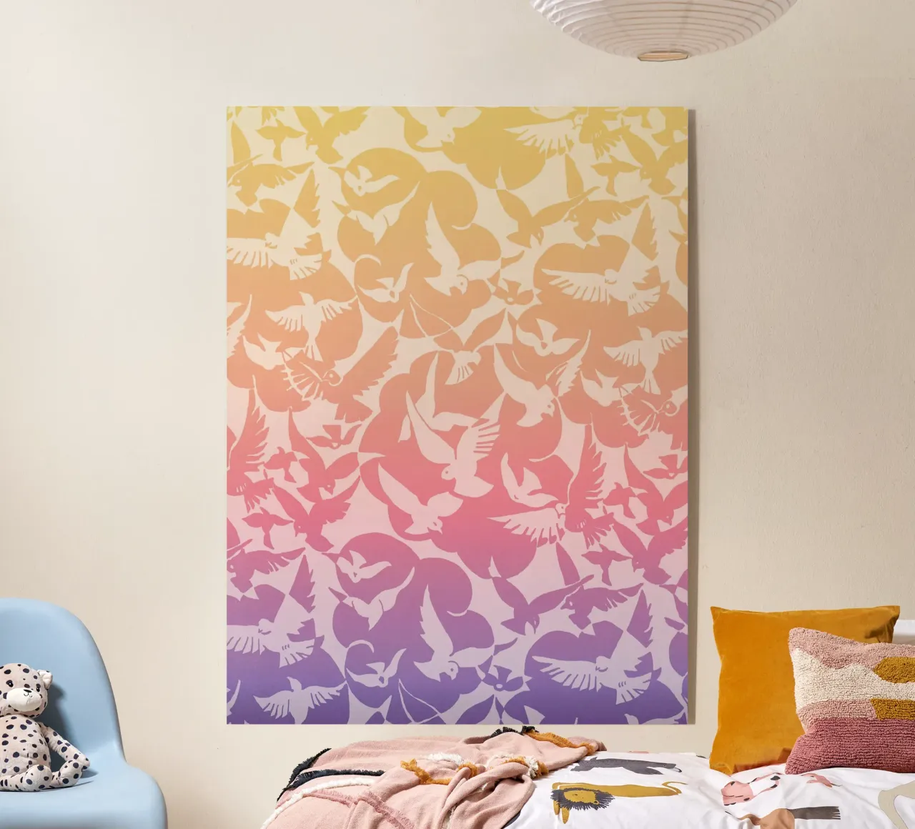 Sunset with Birds plexiglass da apoloprints