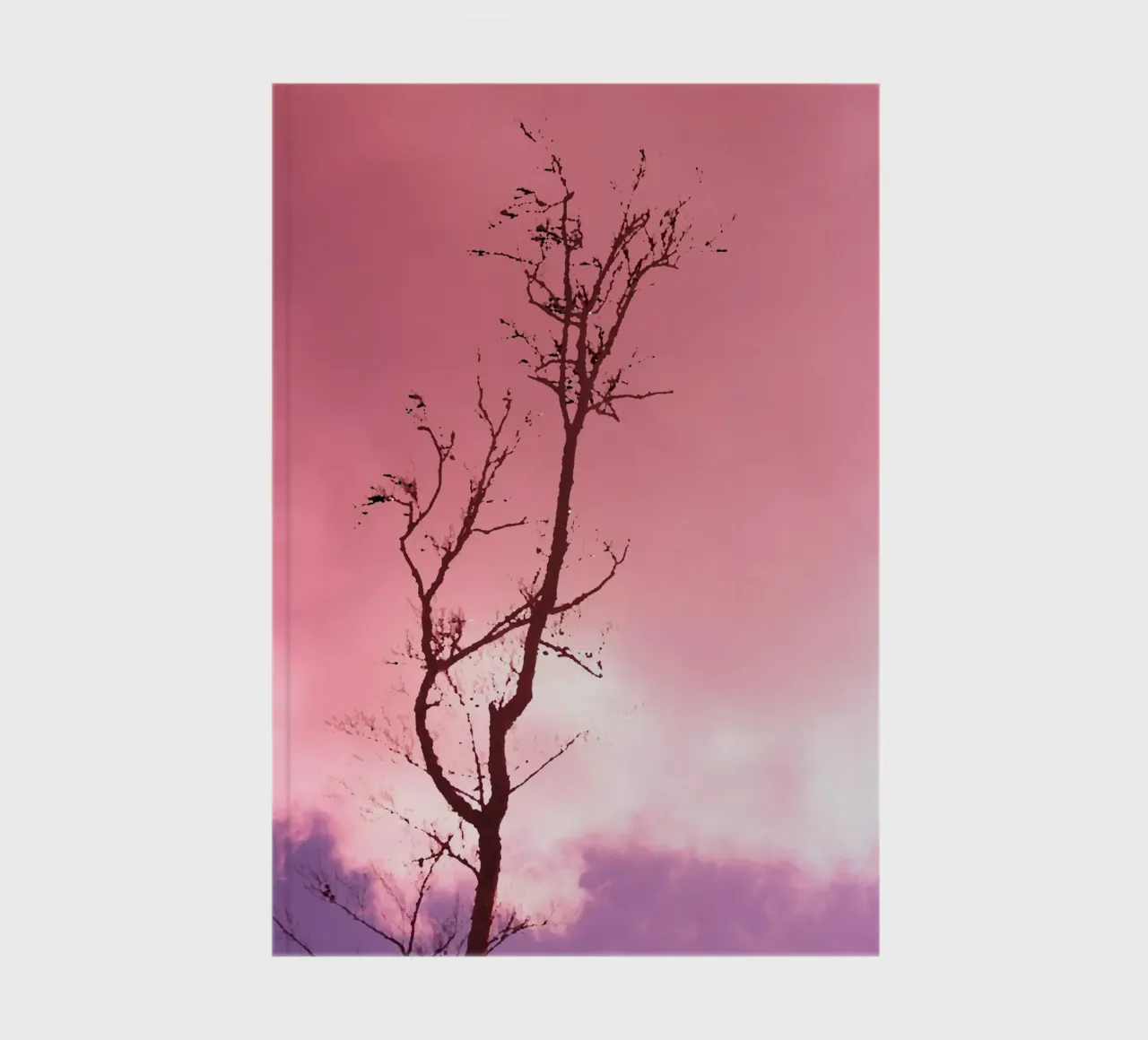 Tree in the sunset notebook by Something for you