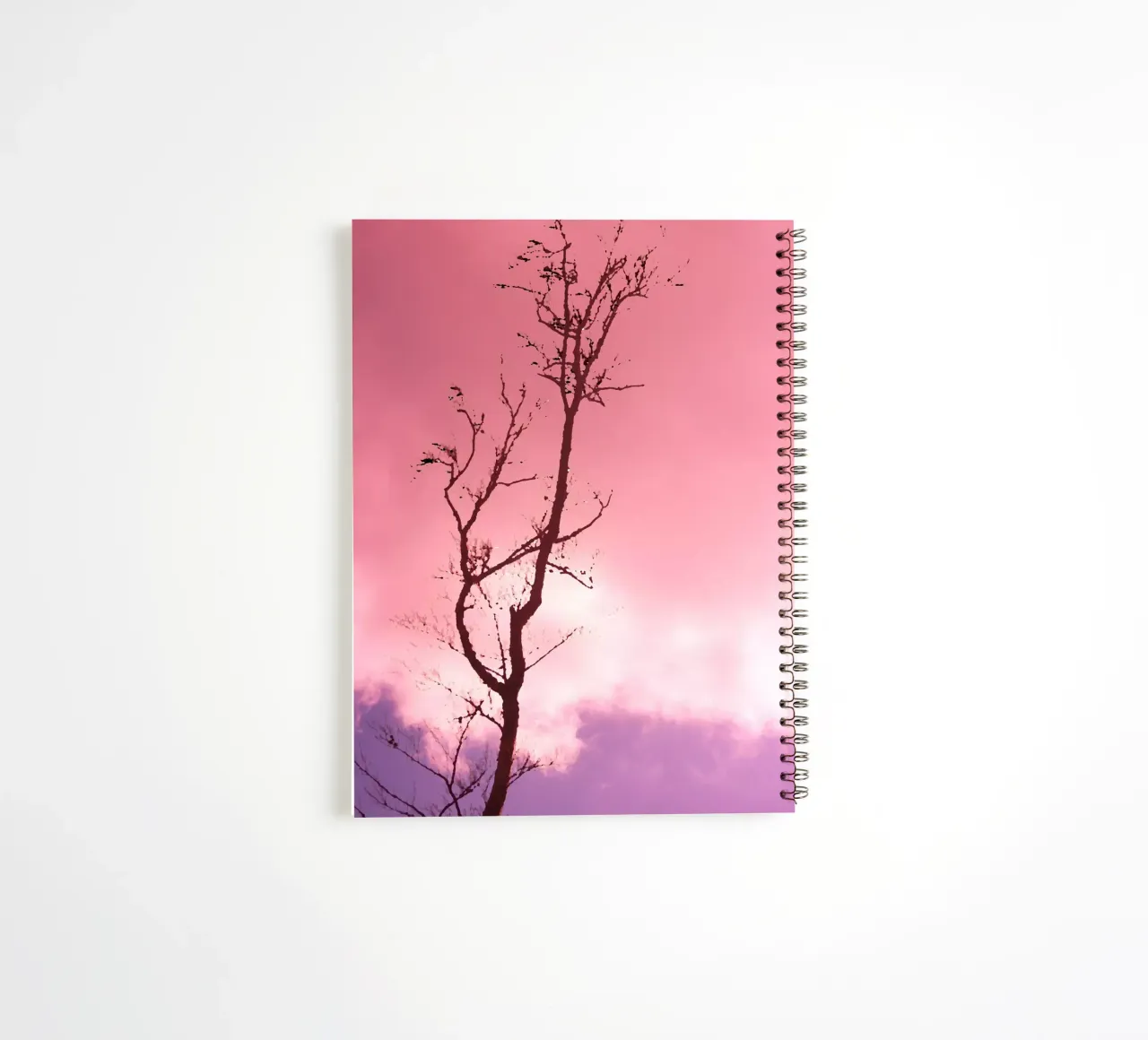 Tree in the sunset spiral notebook by Something for you