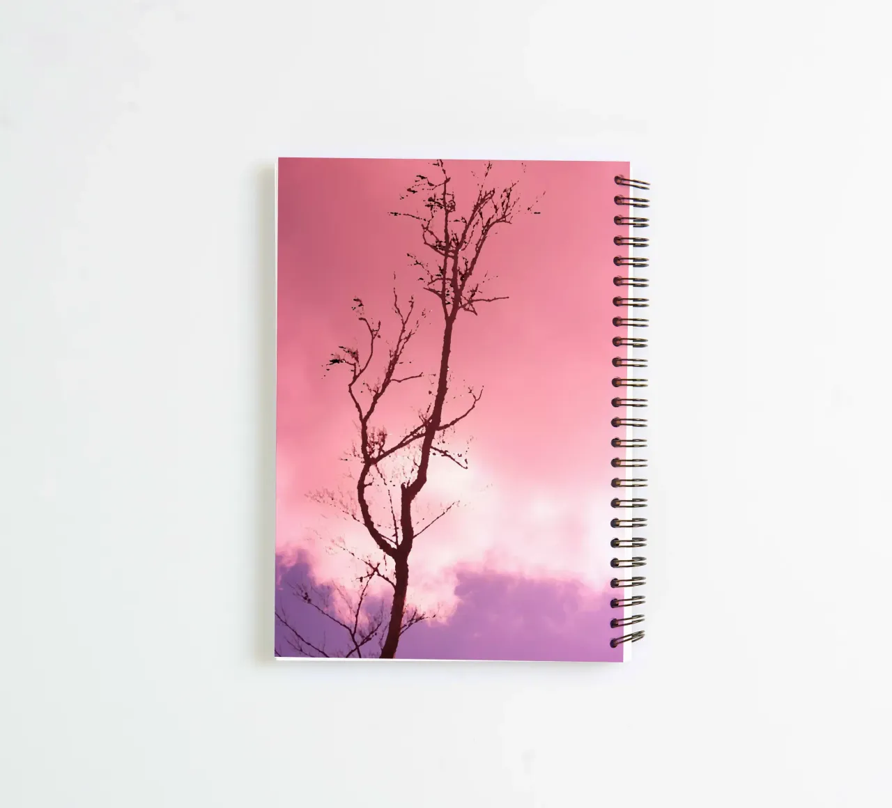 Tree in the sunset spiral notebook by Something for you