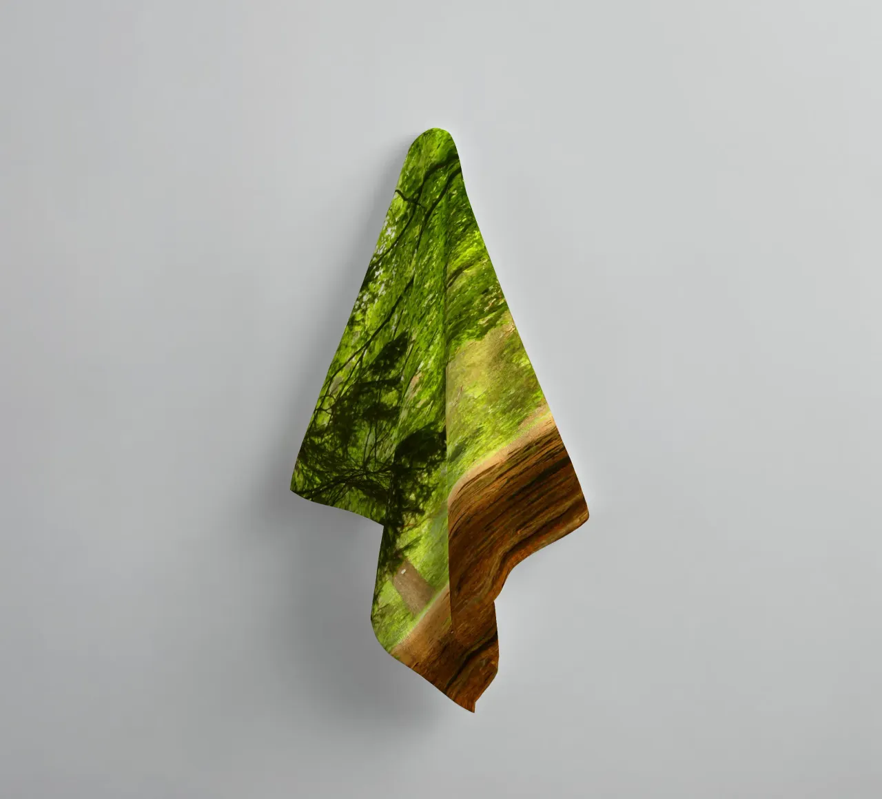 Path in the forest in summer sunshine towel by Something for you