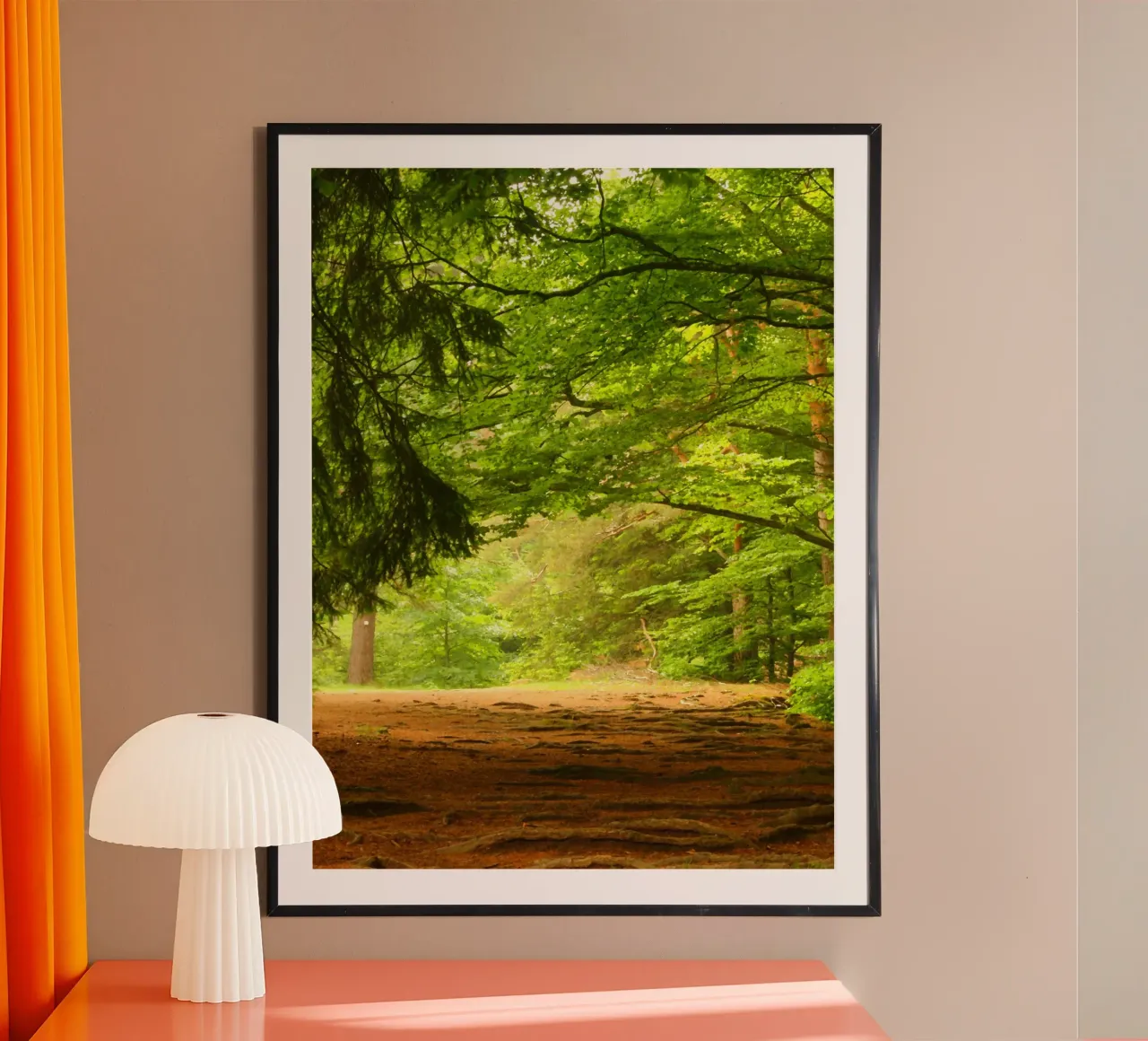 Sentiero nella foresta sotto il sole estivo poster da Something for you