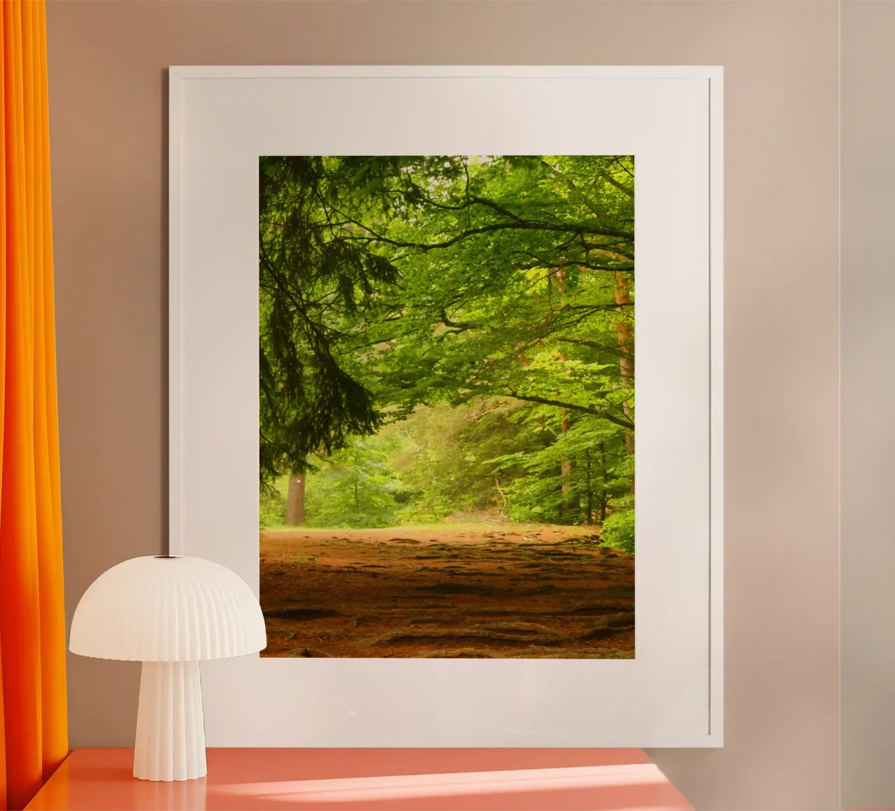 Chemin dans la forêt en été par temps ensoleillé hahnemühle de Something for you