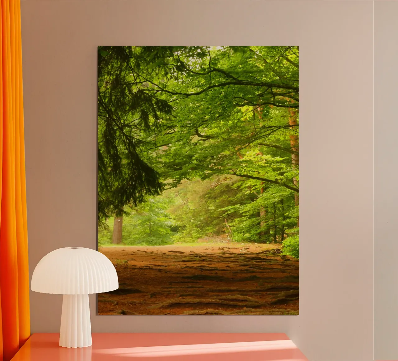 Sentiero nella foresta sotto il sole estivo poster da Something for you