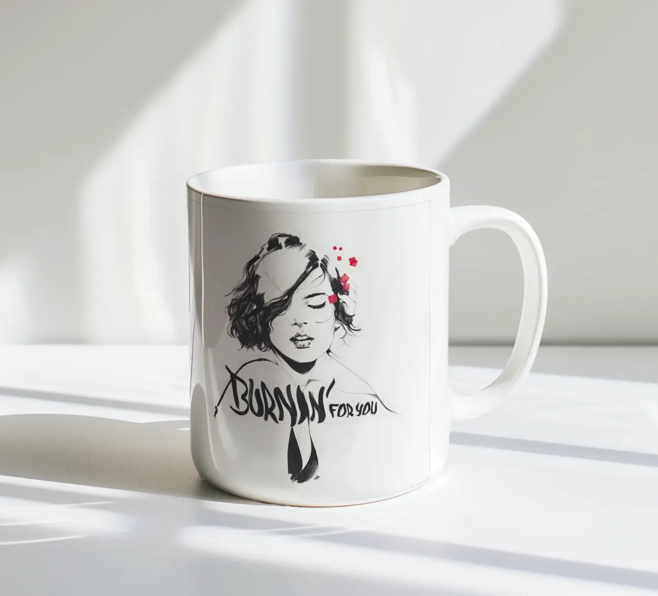 Burnin' For You tazza in ceramica da Manuel Rebollo