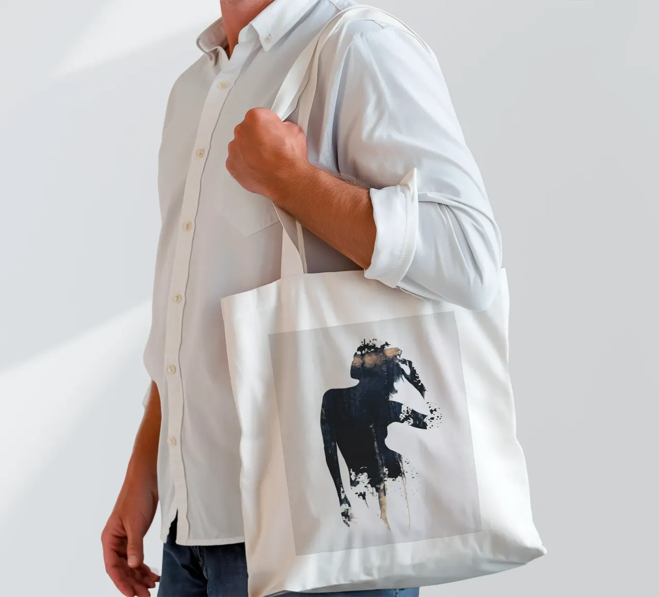Dov'è la mia mente borsa in juta da Dániel Taylor