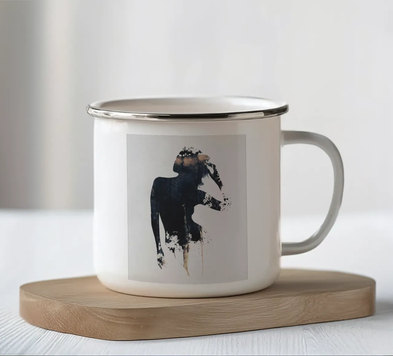 Dov'è la mia mente tazza in smalto da Dániel Taylor