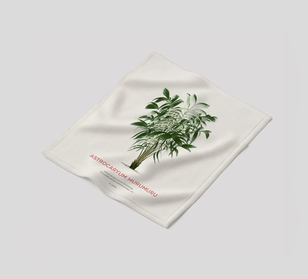 Murumuru-Palme oder Astrocaryum murumuru Fleecedecke von Vintagrafica