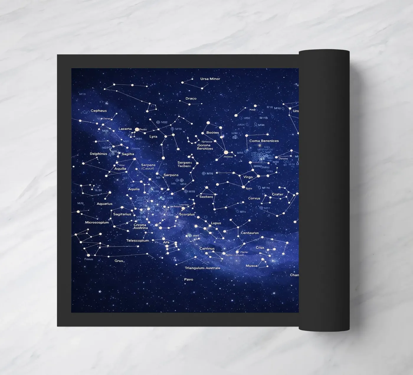Deep Blue Constellation Map doormat by Ninaittwaa