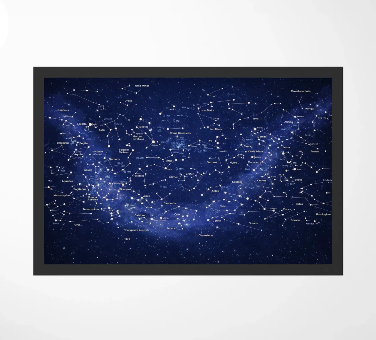Deep Blue Constellation Map zerbino da Ninaittwaa