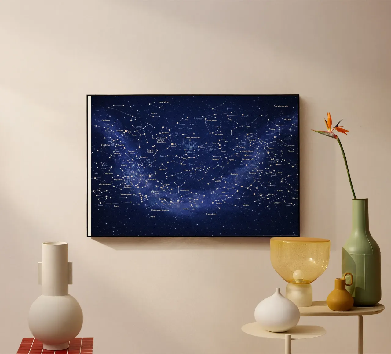 Deep Blue Constellation Map plexiglass da Ninaittwaa