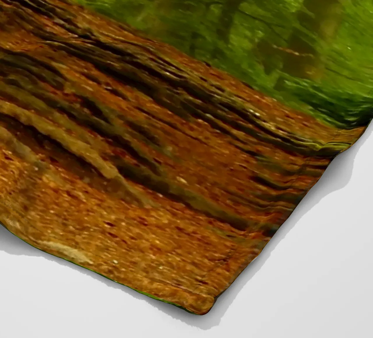 Path in the forest in summer sunshine fleece blanket by Something for you
