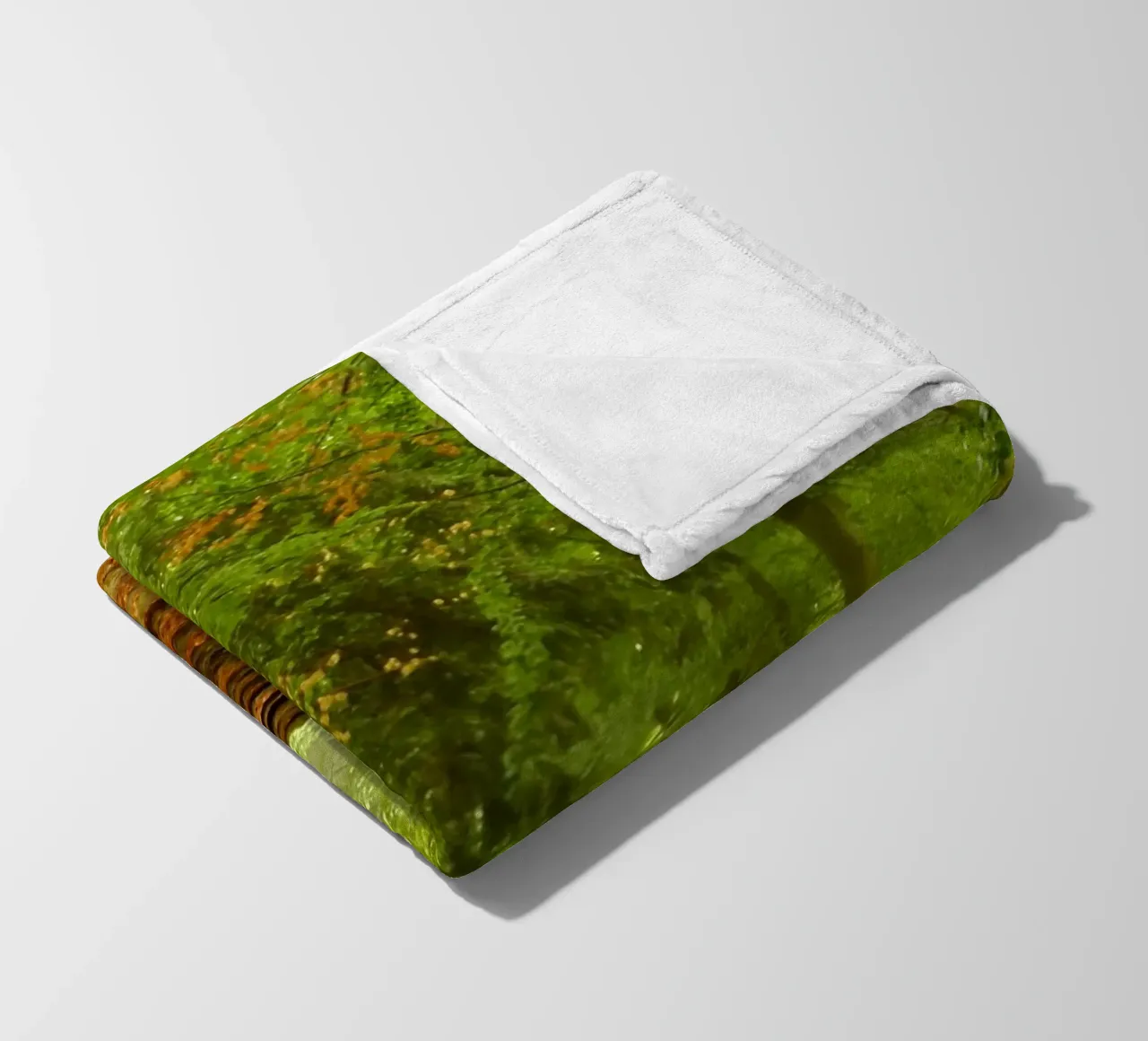 Path in the forest in summer sunshine fleece blanket by Something for you