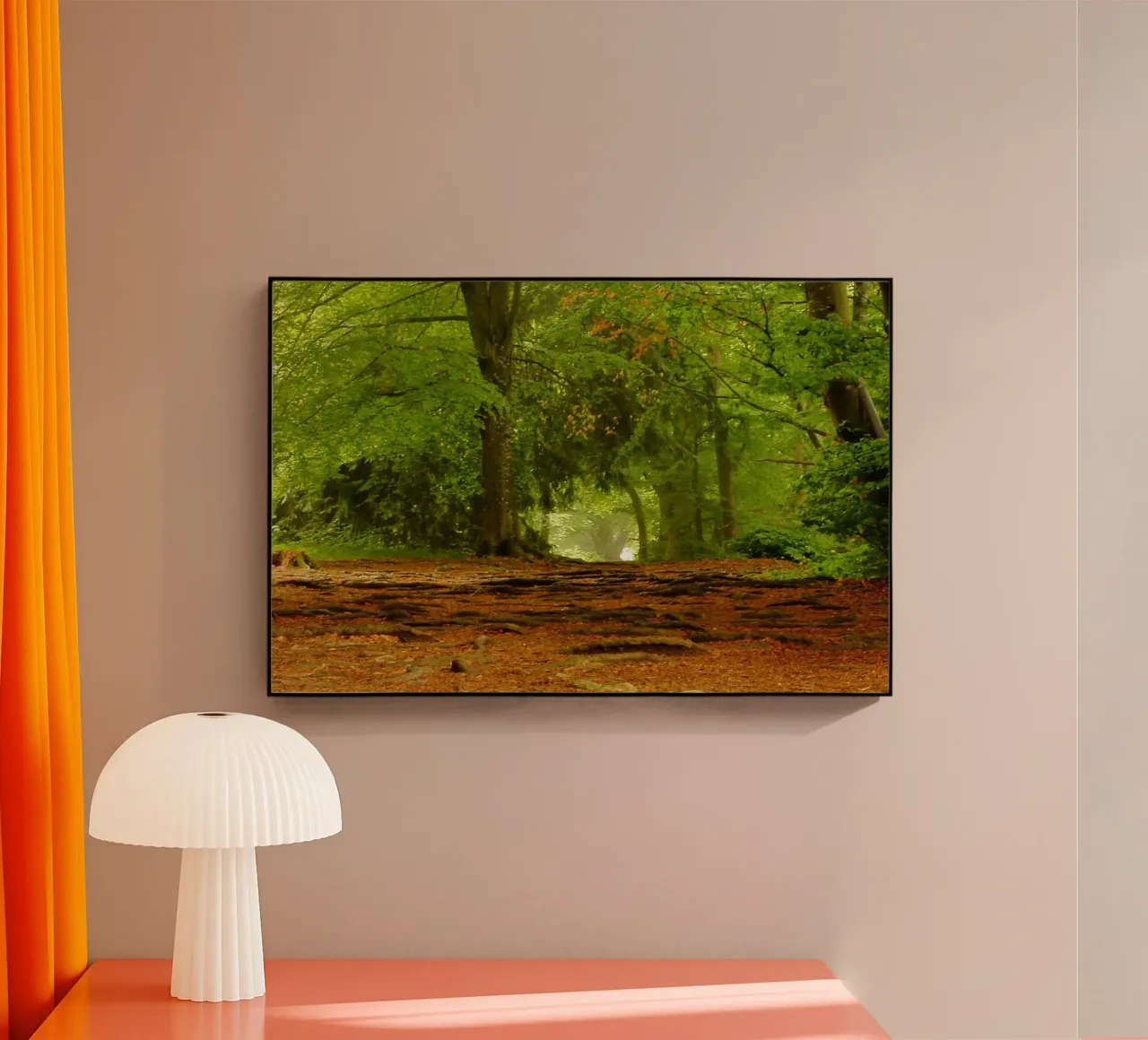 Weg im Wald im Sommer bei Sonnenschein Acryl-Glas von Something for you