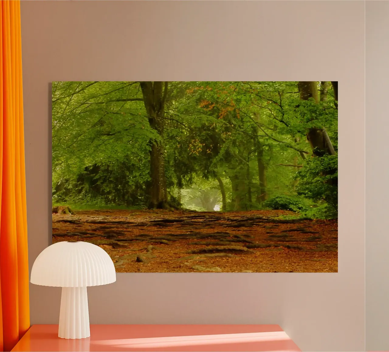 Weg im Wald im Sommer bei Sonnenschein Acryl-Glas von Something for you