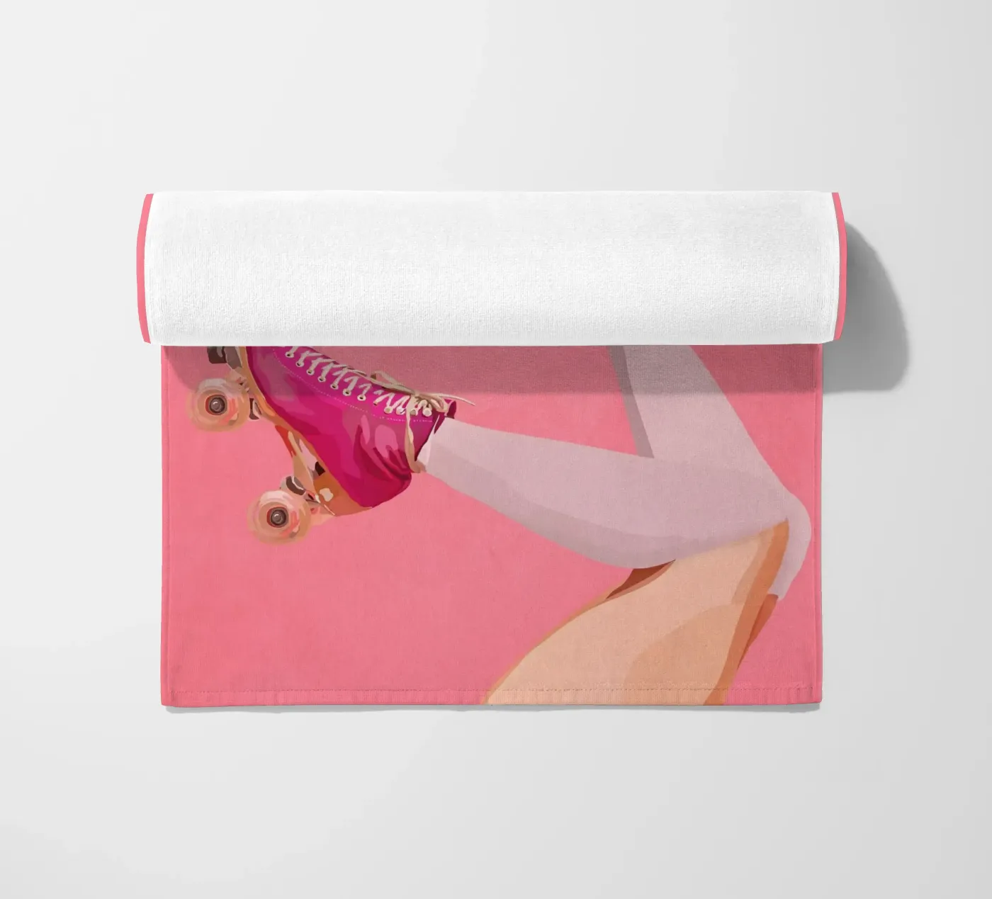 Pink Rollerblades telo mare da cityart
