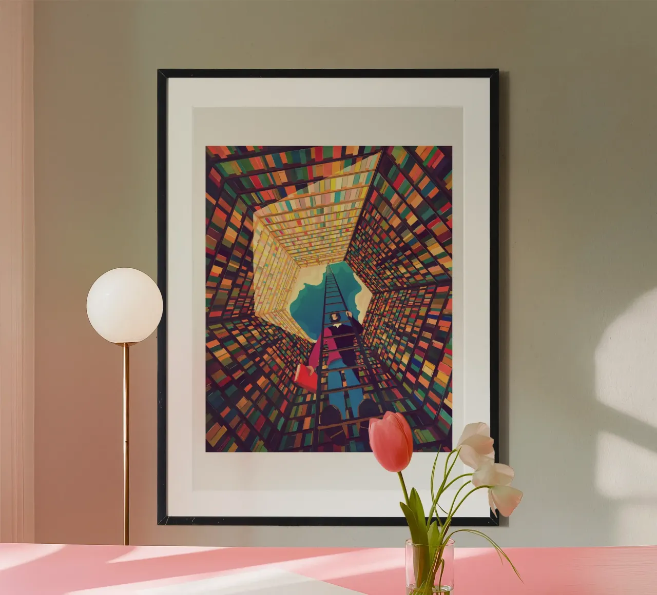 Library of Babel poster da Giordano Poloni