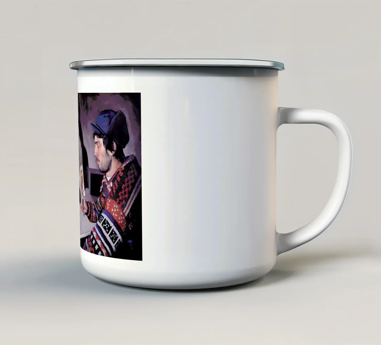 Le Tricheur tazza in smalto da Jérôme Romain