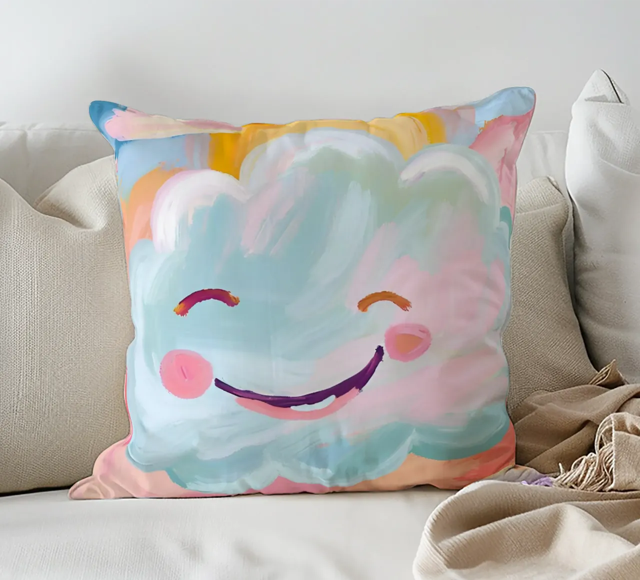 Lächelnde Wolke cuscino da Ohkimiko