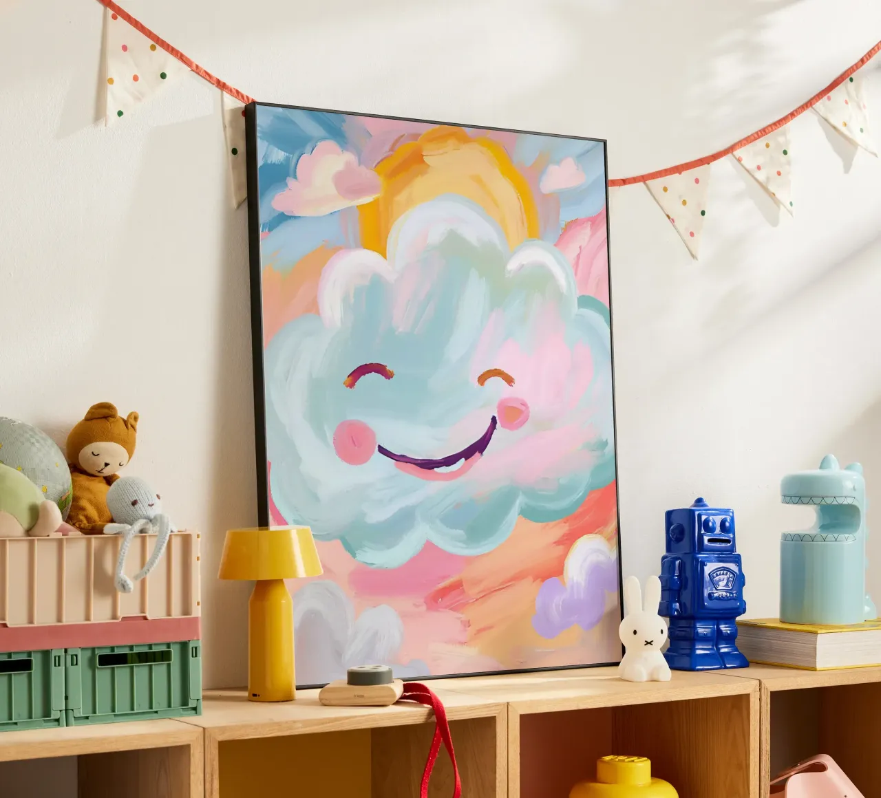 Lächelnde Wolke alluminio dibond da Ohkimiko