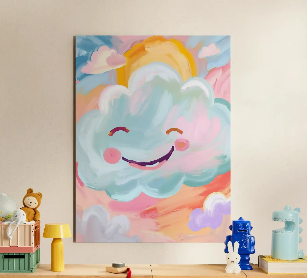 Lächelnde Wolke alluminio dibond da Ohkimiko