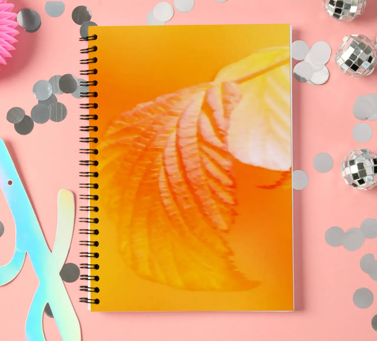 Leaves of a tree in autumn spiral notebook by Something for you